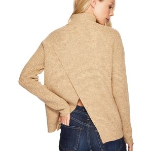NWT Blank NYC | Cross Back Wool Blend Mock Turtleneck sz L